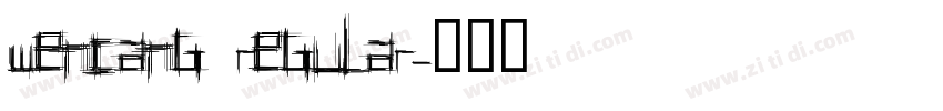 wencang regular字体转换